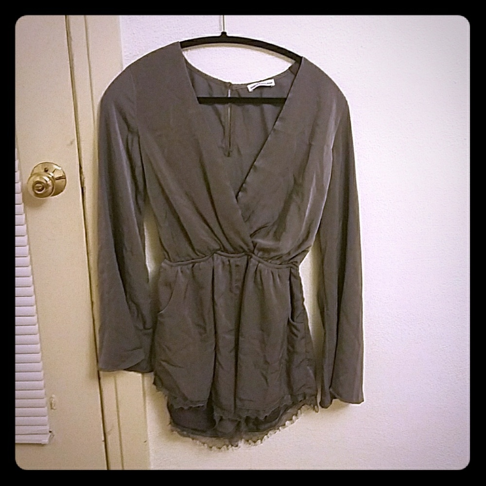 Charcoal romper size M